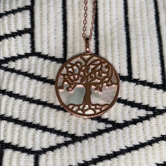 Sterling Siver Necklace with Tree Pendant - Picture 3 of 5